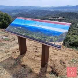 Faristol Panoràmic amb peus d'Acer corten